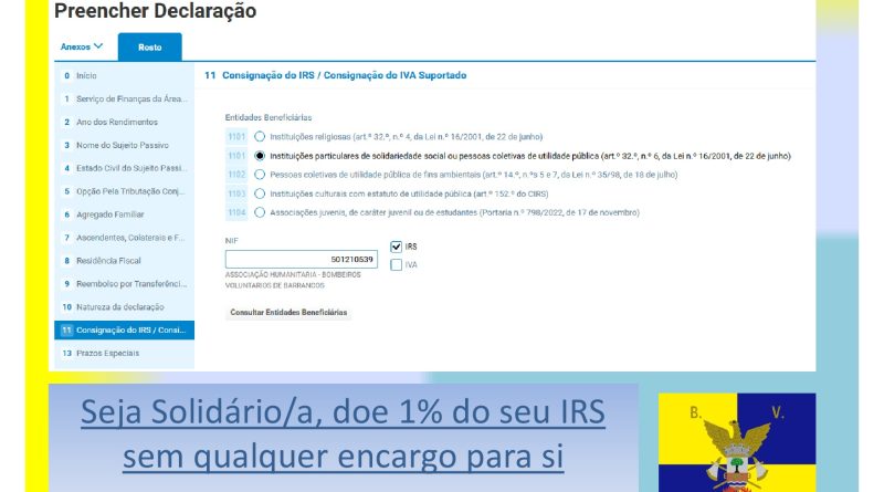 CONSIGNAÇÃO IRS 2026